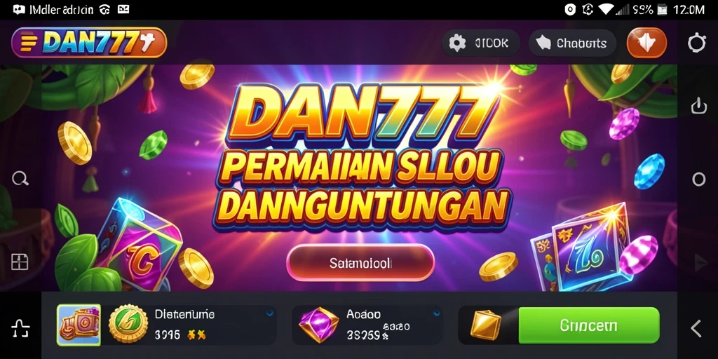 Tampilan gameplay Slot yang menarik dan interaktif di DAN777.
