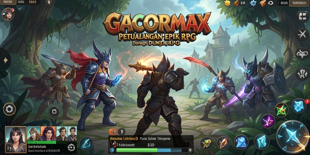 Tangkapan layar GACORMAX menunjukkan pertarungan dinamis dengan grafis yang memukau.
