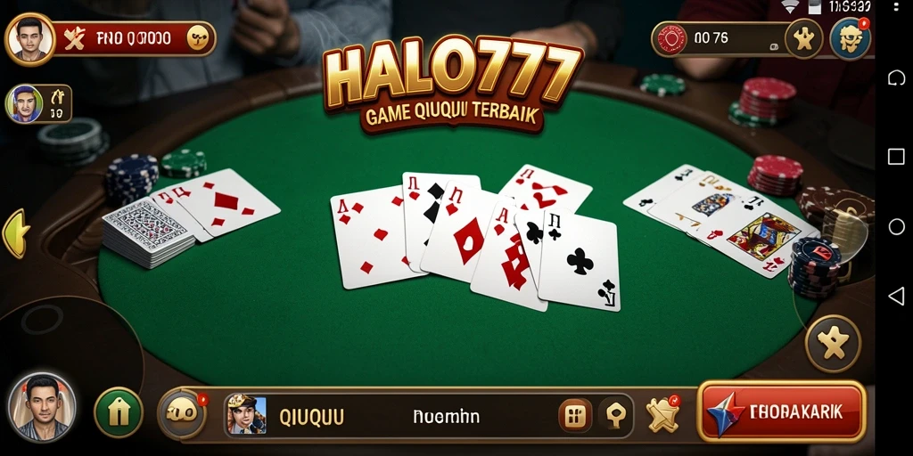Tampilan gameplay seru di HALO777 QiuQiu.