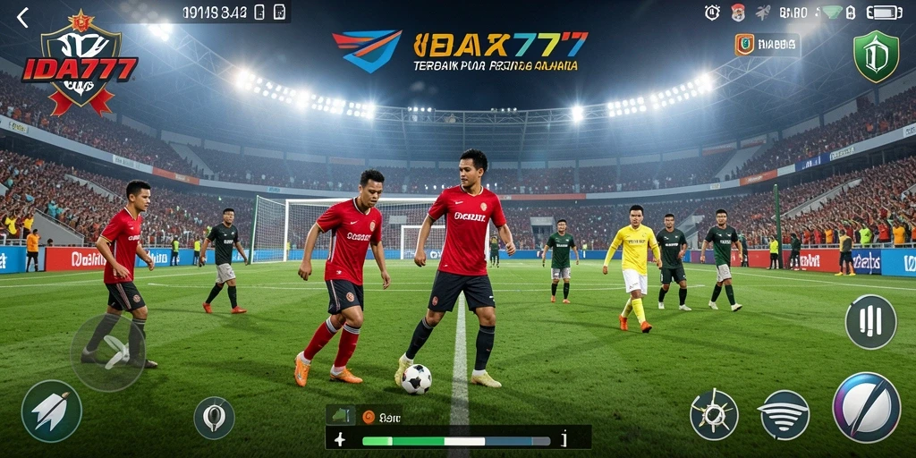 Tampilan menarik dalam gameplay IDA777 yang memikat pecinta sepak bola.