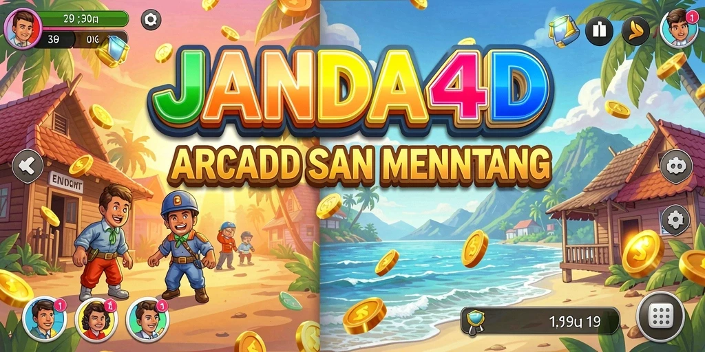 Screenshot gameplay menampilkan aksi seru JANDA4D dalam mode arcade.