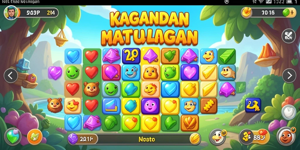 Tampilan gameplay menawan dari KAGANDAN dalam aksi Match-3.
