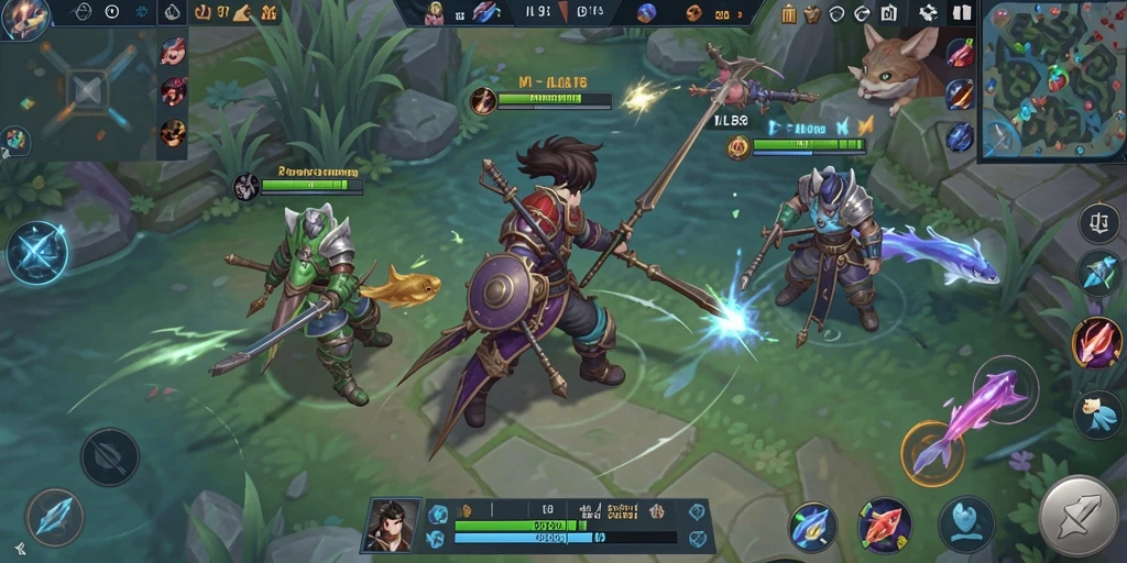 Screenshot gameplay MLBB8 menampilkan saat seru menangkap ikan.