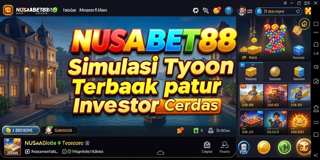 Screenshot gameplay NUSABET88 yang menunjukkan dinamika bisnis yang menantang.