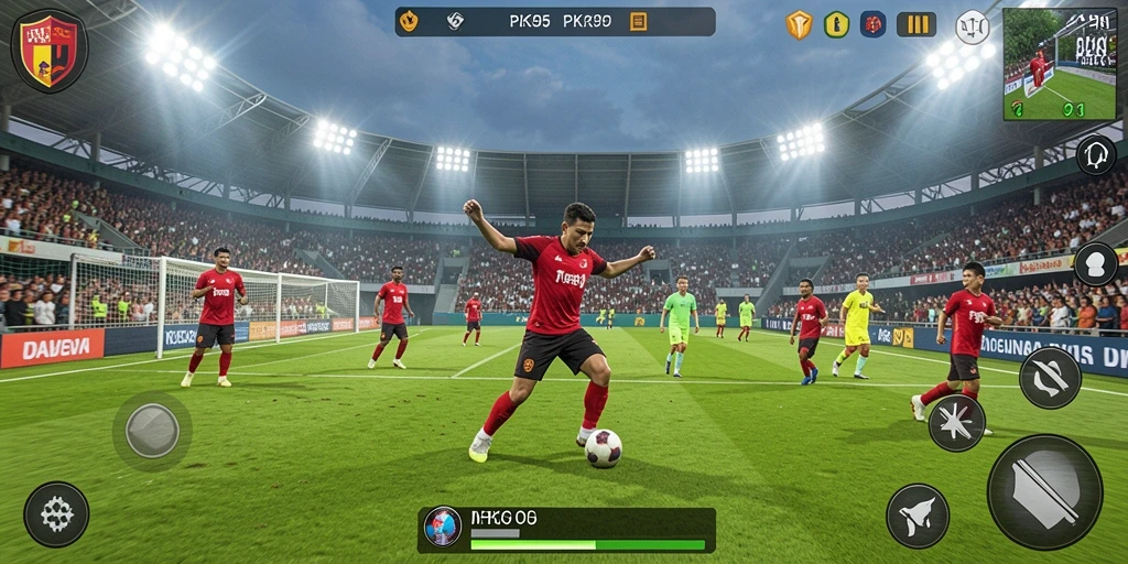 Tampilan gameplay seru dengan grafis menawan di PK95.