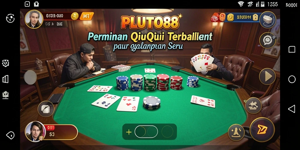 Tampilan gameplay QiuQiu yang mengasyikkan di PLUTO88.