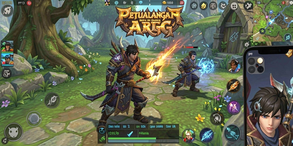 Tangkapan layar menunjukkan aksi mendebarkan dalam gameplay ARPG.