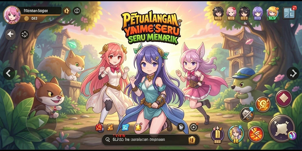 Tampilan gameplay SL72 yang penuh aksi dan warna-warni.