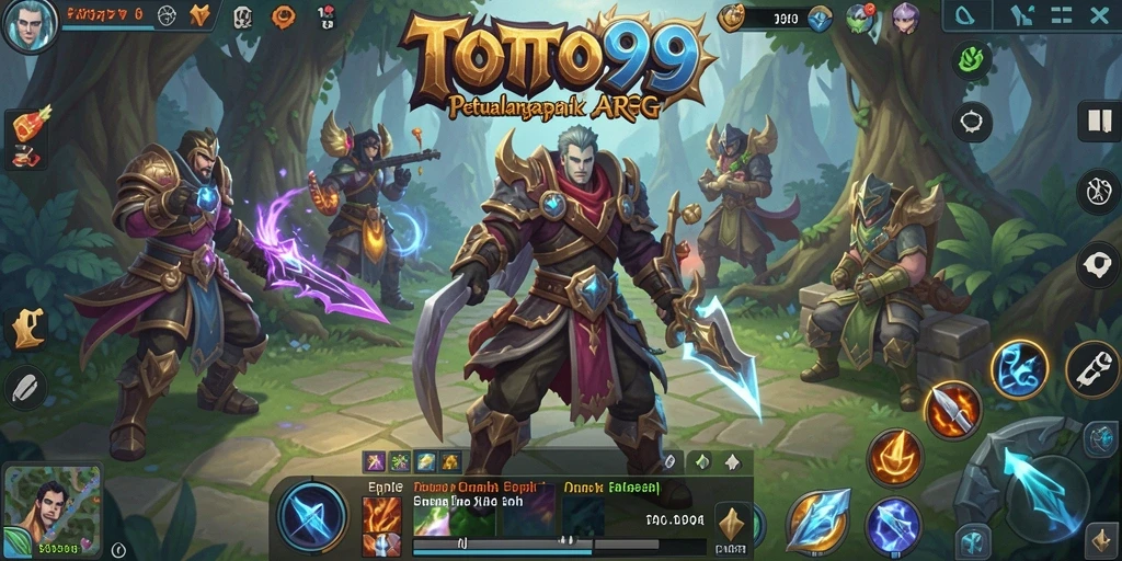 Screenshot gameplay TOTO99 menampilkan pertempuran epik dalam dunia ARPG.