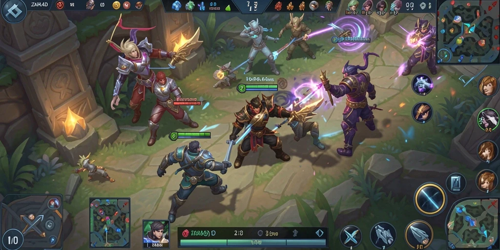 Tampilan gameplay seru dari ZARA4D saat pertarungan epik.